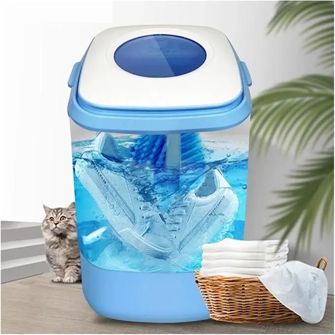 MINI MÁQUINA DE LAVAR PORTÁTIL 6,5KG TAMBOR DE AÇO🤩. Clapiter